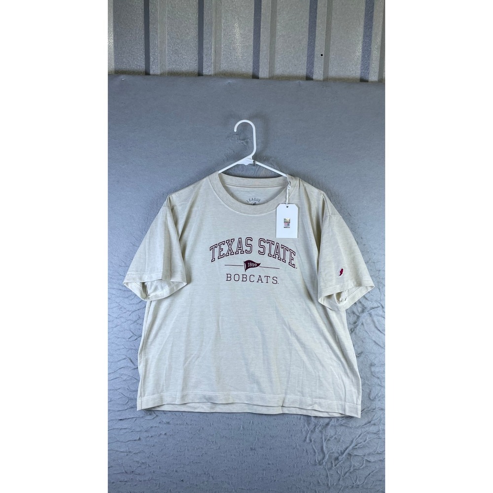 League T-Shirt Mens Large Heather Sand NWT Texas State Bobcats Intramural Midi
